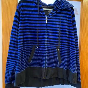 Calvin Klein velour hooded jacket size 3X